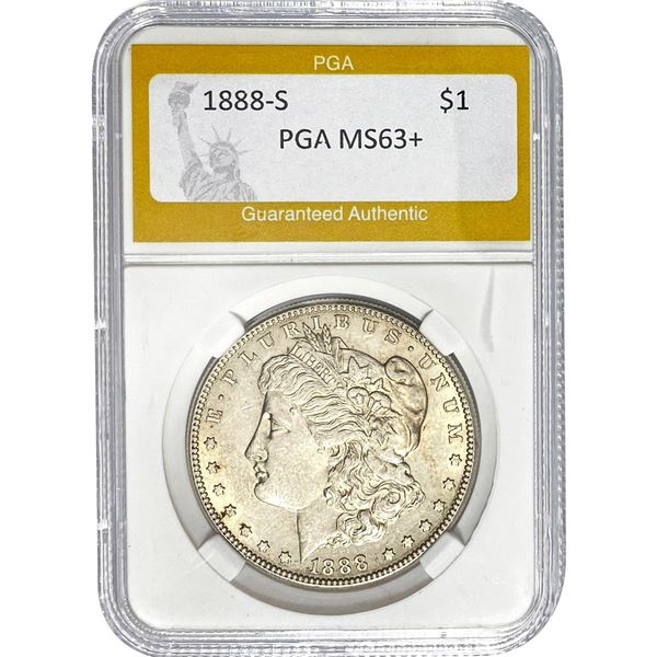 1888-S Morgan Dollar PGA MS63+