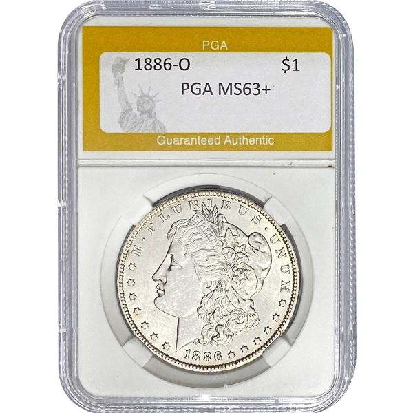 1886-O Morgan Dollar PGA MS63+