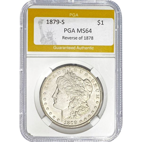 1879-S Morgan Dollar PGA MS64