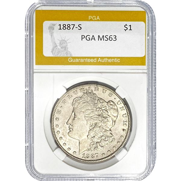 1887-S Morgan Dollar PGA MS63