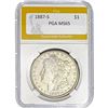 1887-S Morgan Dollar PGA MS65