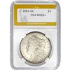 Image 1 : 1881-CC Morgan Dollar PGA MS65+