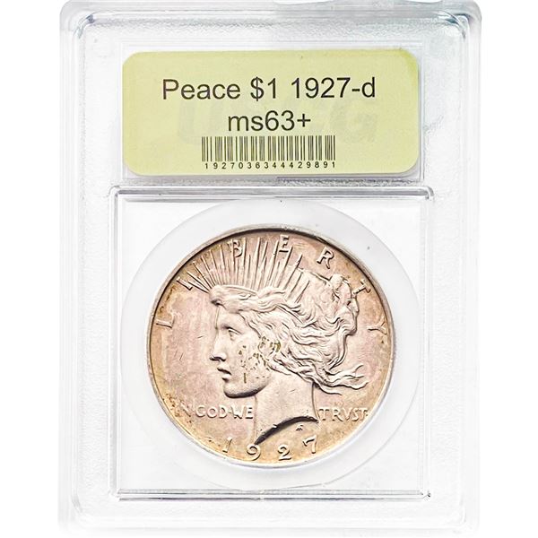 1927-D Peace Dollar GSA MS63+