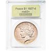 1927-D Peace Dollar GSA MS63+
