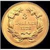 Image 2 : 1878 $3 Gold Piece CHOICE BU