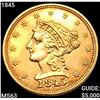 Image 1 : 1845 $2.50 Gold Quarter Eagle CHOICE BU