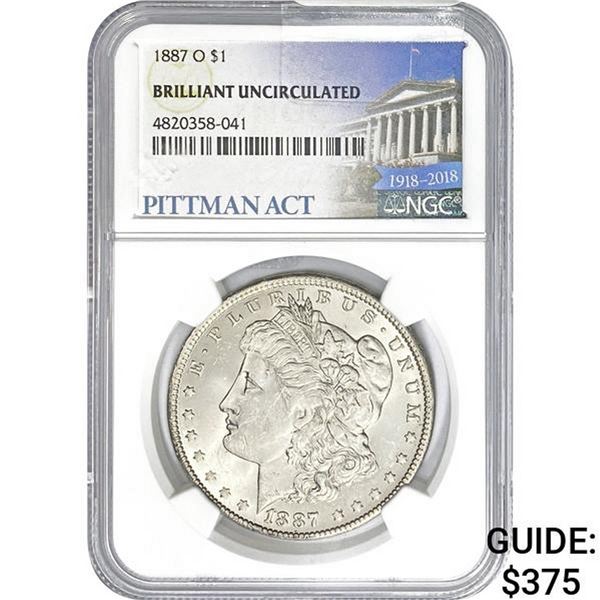 1887-O Morgan Dollar NGC BU