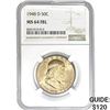 Image 1 : 1948-D Franklin Half Dollar NGC MS64 FBL