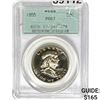 Image 1 : 1955 Franklin Half Dollar PCGS PR67