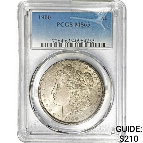 1900 Morgan Silver Dollar PCGS MS63