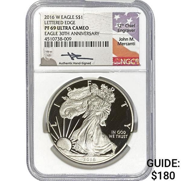2016-W Silver Eagle NGC PF69 Ultra Cameo