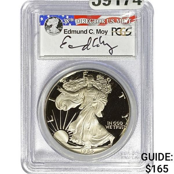 1986-S American Silver Eagle PCGS PR69DC
