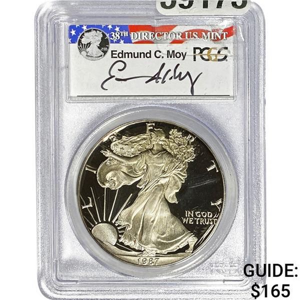 1987-S Silver Eagle PCGS PR69DCAM