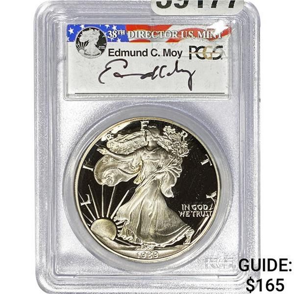 1989-S American Silver Eagle PCGS PR69DC