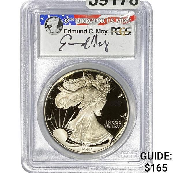 1990 Silver Eagle PCGS PR69DCAM