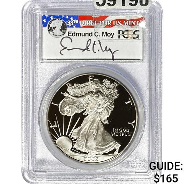 2002-W Silver Eagle PCGS PR69DCAM