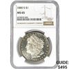 Image 1 : 1880-S Morgan Silver Dollar NGC MS65