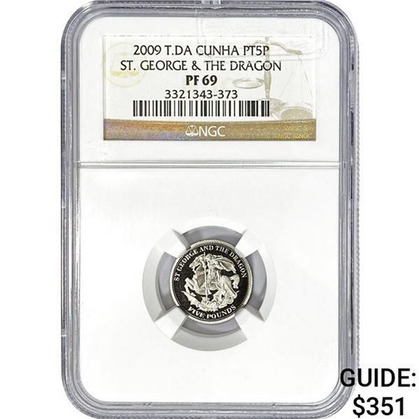 2009 T. da Cunha 5P St. George NGC PF69