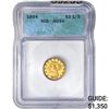 1854 $2.5 Gold Quarter Eagle ICG AU50