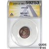 Image 1 : 1904 1C Indian Head Cent ANACS MS60 BRN