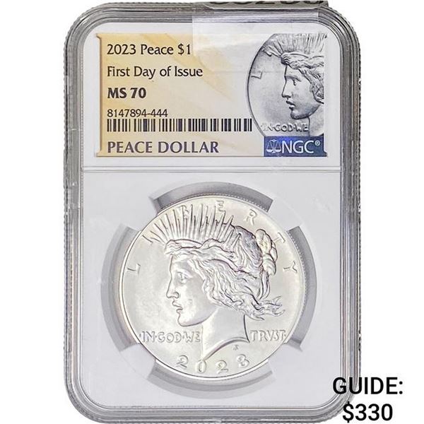 2023 Peace Dollar NGC MS70
