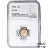 1893 10C NGC MS64