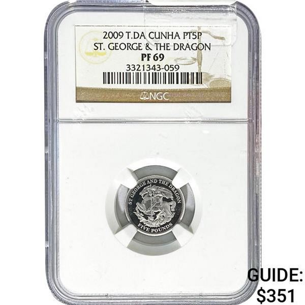 2009 T. da Cunha 5P St. George NGC PF69