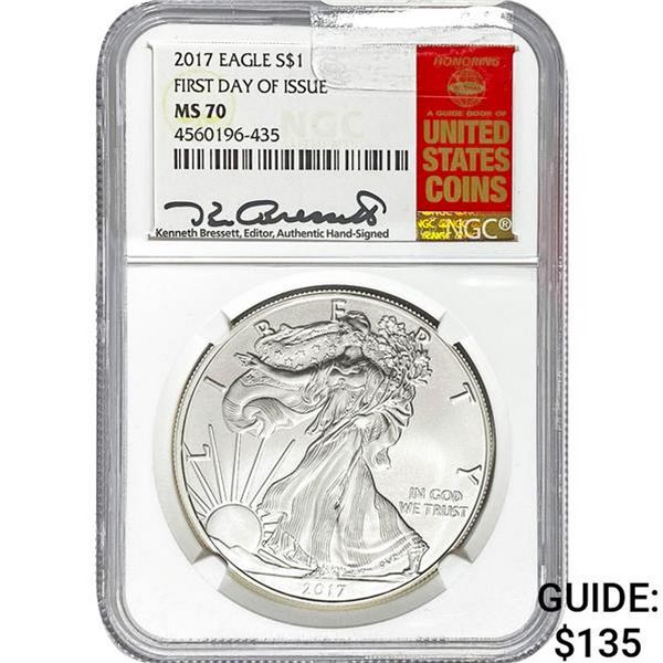 2017 American Silver Eagle NGC MS70
