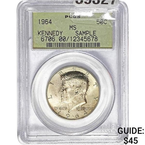 1964 Kennedy Half Dollar PCGS MS Sample