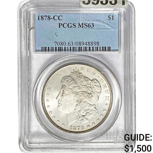 1878-CC Morgan Dollar PCGS MS63
