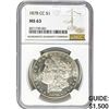 Image 1 : 1878-CC Morgan Dollar NGC MS63