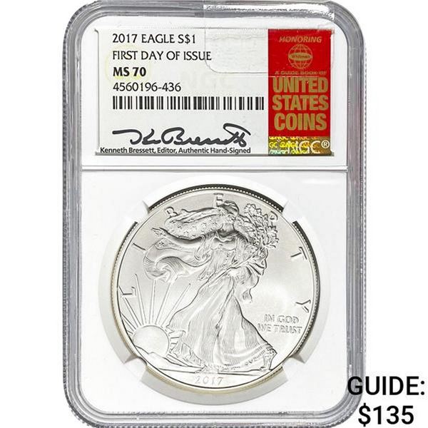 2017 American Silver Eagle NGC MS70