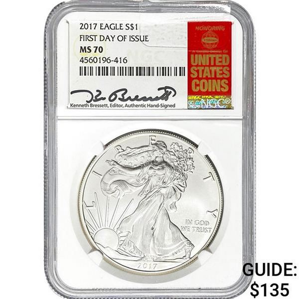 2017 American Silver Eagle NGC MS70