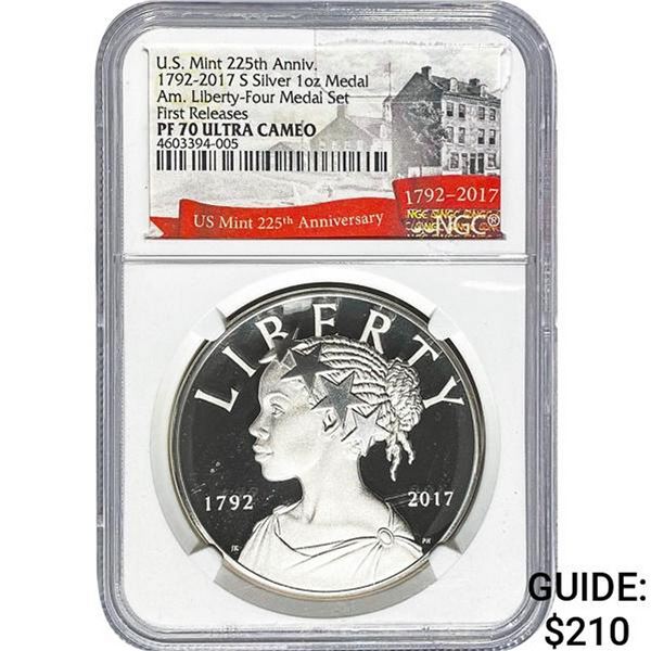 2017-S Silver Medal NGC PF70 Ultra Cameo