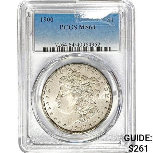 1900 Morgan Silver Dollar PCGS MS64