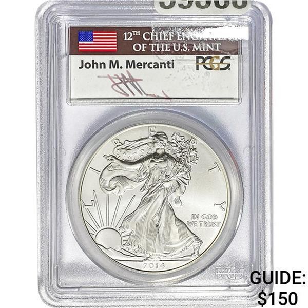 2014 $1 American Silver Eagle PCGS MS70