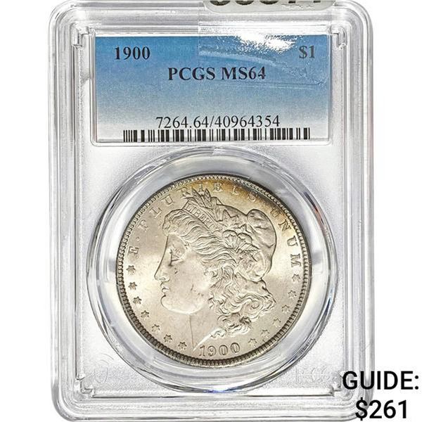 1900 Morgan Silver Dollar PCGS MS64