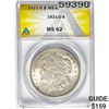 Image 1 : 1921-D Morgan Dollar ANACS MS62