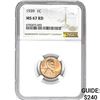Image 1 : 1939 1C Lincoln Cent NGC MS67 RD