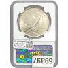 Image 2 : 1923 Peace Dollar NGC MS64