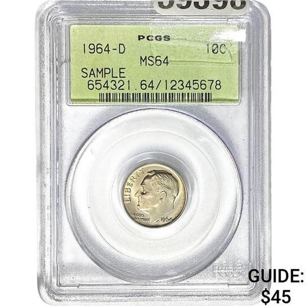 1964-D Roosevelt Dime PCGS MS64