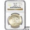 Image 1 : 1922 Peace Dollar NGC MS63