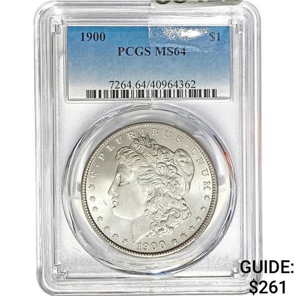 1900 Morgan Silver Dollar PCGS MS64