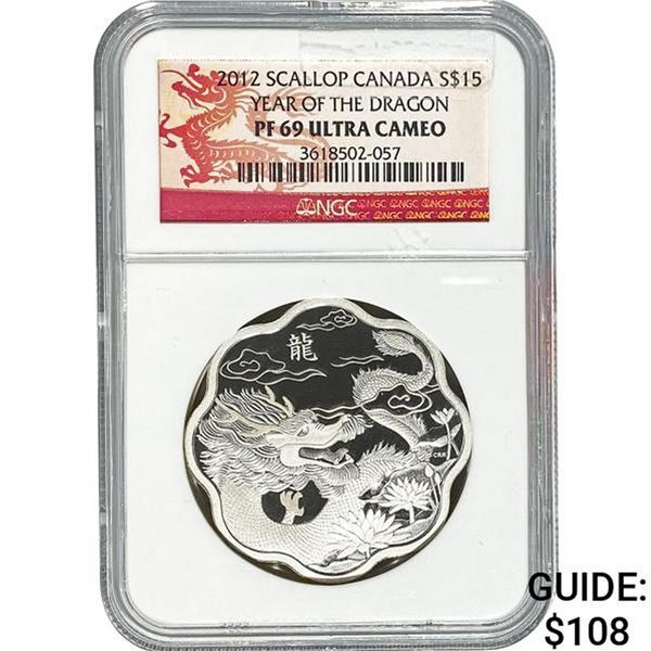 2012 Scallop Canada $15 NGC PF69 UCAM