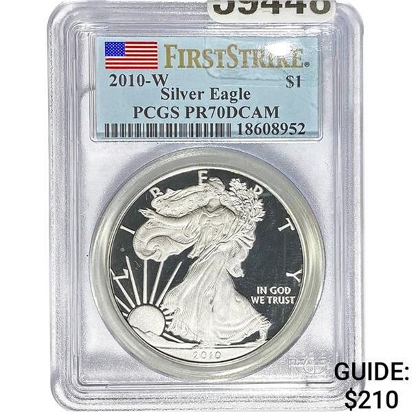 2010-W Silver Eagle PCGS PR70DCAM