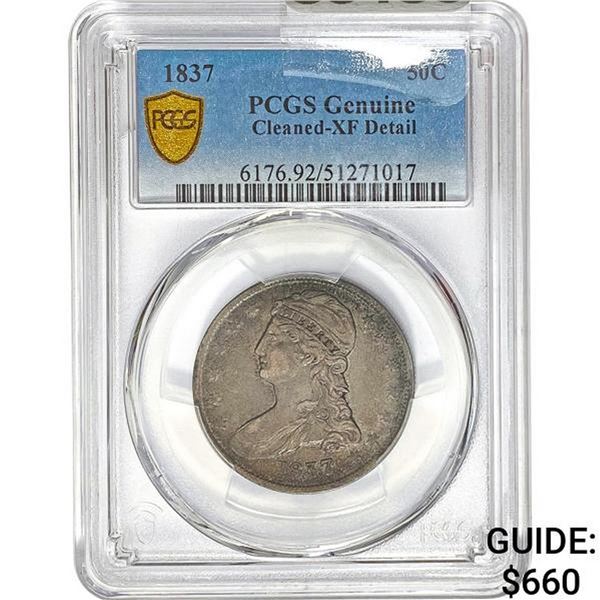 1837 50C Capped Bust Half PCGS Genuine