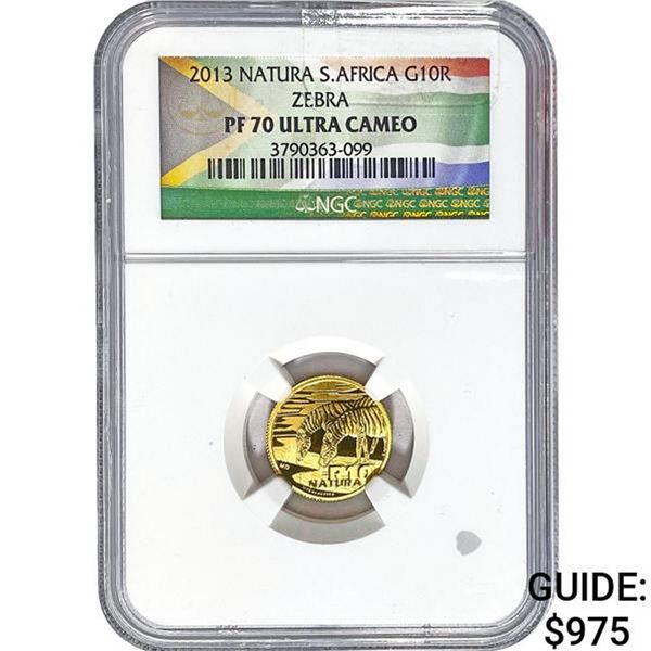 2013 South Africa G10R Zebra NGC PF70 UC