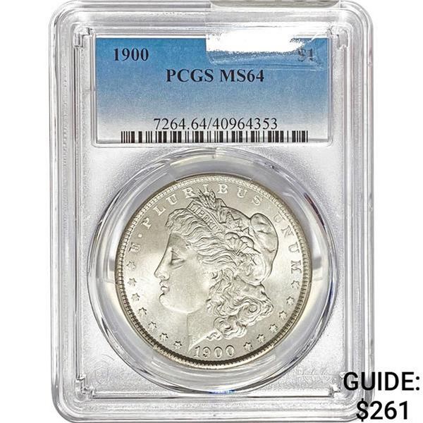 1900 Morgan Silver Dollar PCGS MS64