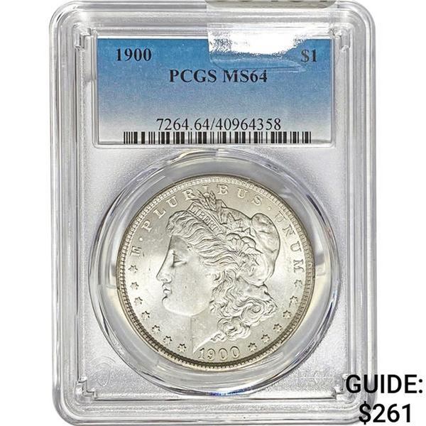 1900 Morgan Silver Dollar PCGS MS64