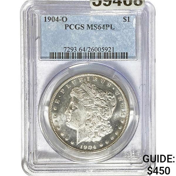 1904-O Morgan Dollar PCGS MS64PL